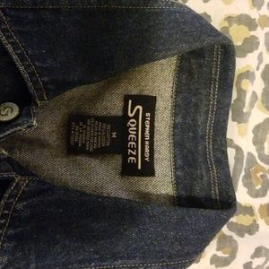 Denim cropped jacket